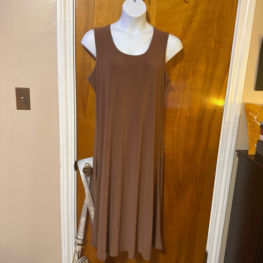Attitudes by Renee 3 Piece Set w/. Animal Print Jacket and 2 maxi dresses - Picture 3 of 7